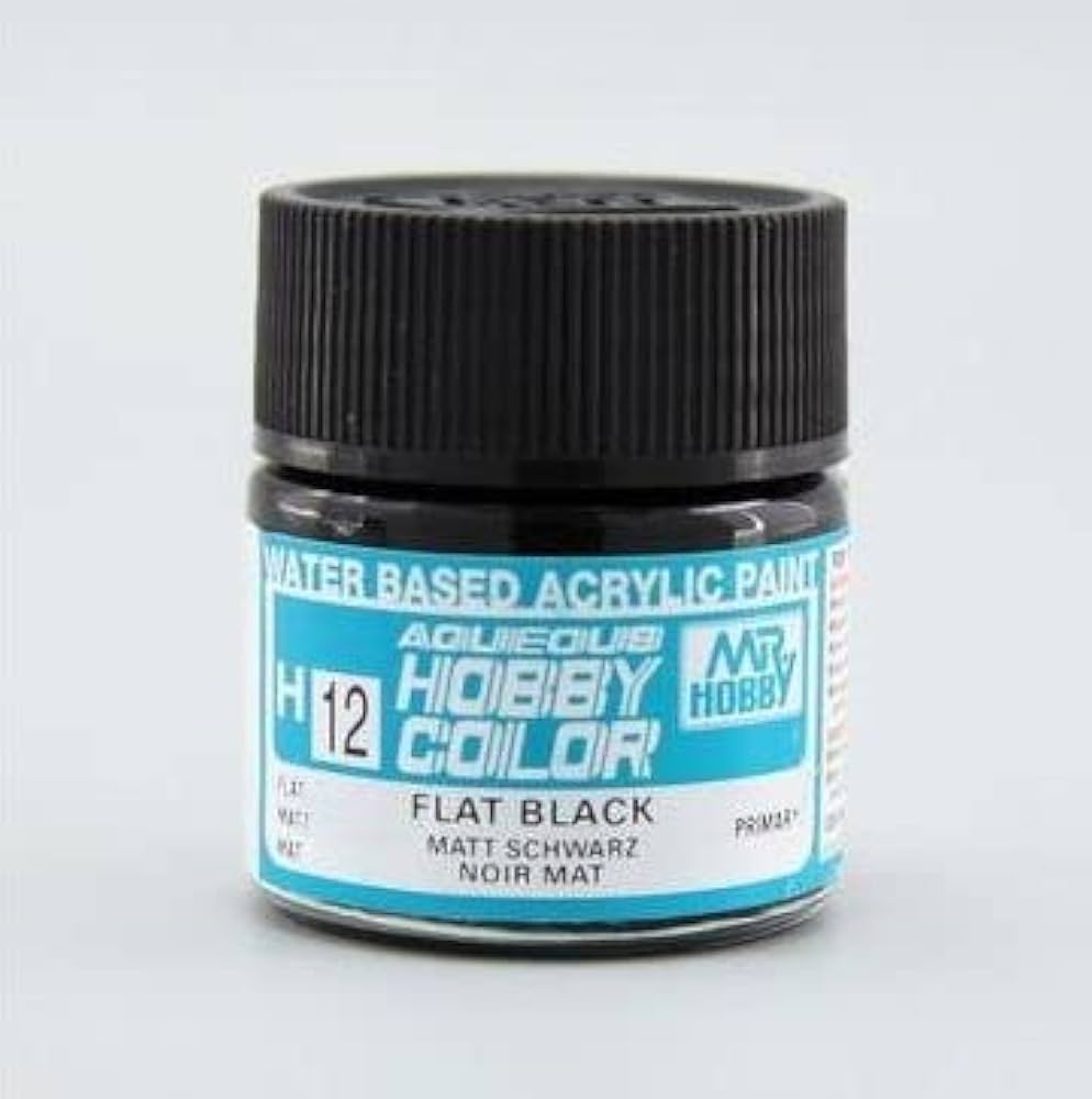 Amazon | 水性ホビーカラー つや消しブラック 10ml GNZ-H12 | カラー